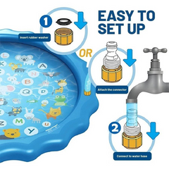 Outdoor Sprinkler Play Mat for Kids - 170 cm
