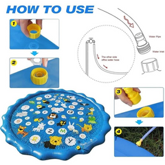 Outdoor Sprinkler Play Mat for Kids - 170 cm