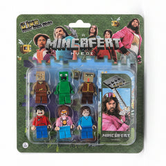 Minecraft movie inspired mini building figures set