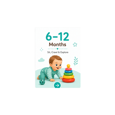 MomsNTots 6 to 12 months age collection card