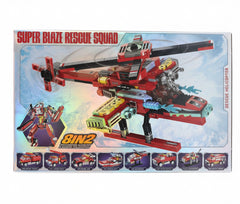 Super Blaze Rescue Squad 8 in 2 building block rescue helicopter set