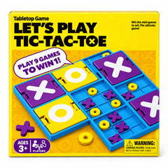 Let's Play tabletop Tic Tac Toe game for ages 3 plus
